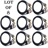 Lot Of (8) Pyle Pprcx05 Dual Audio Link Cable Xlr Female To Rca Male 5ft. Each on sale Lot Of (8) Pyle Pprcx05 Dual Audio Link Cable Xlr Female To Rca Male 5ft. Each on sale