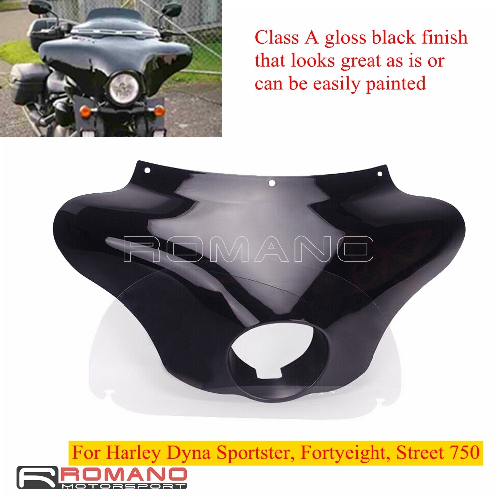 Outer Batwing Fairing w/ Windshield Screen For Harley Dyna Street Bob Wide Glide