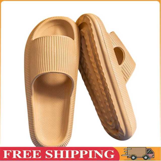 Soft Sandals Antislip Slippers Slides for Summer Beach Sea (Coffee 38-39) ~