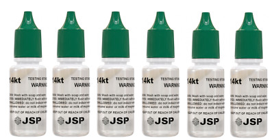 14K Gold Testing Solution Gold Testing Acids Check Gold Authenticity 6 Bottles