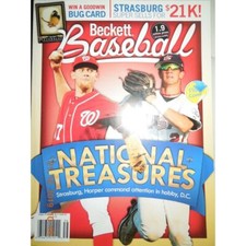 STEPHEN STRASBURG beckett baseball WASHINGTON NATIONALS harper CAL RIPKEN JR