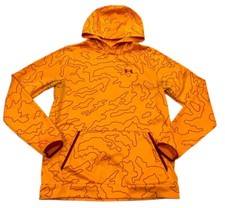 UNDER ARMOUR YOUTH HOODIE ORANGE  RED LOGO SIZE Youth XL