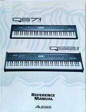 Alesis QS7.1 & QS8.1 Syntheszier Keyboard Original Reference Owner's Manual Book