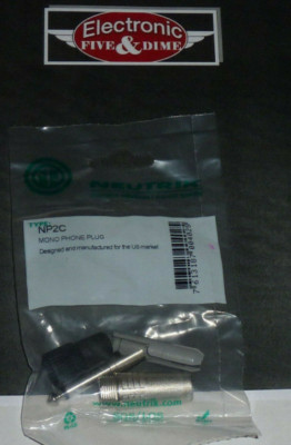 Neutrik NP2C-BAG 1/4'' Mono Phone plug