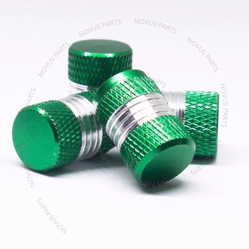 Cubierta de vástago de válvula antideslizante para Pontiac Grand Prix Montana Sunfire 4 piezas llanta verde Foto 2 de 4