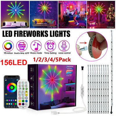 Smart Firework 156 LED Strip Light App Control Sync RGB Dream Color USB Powered