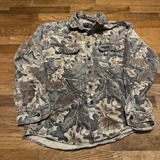 Vintage 90s Rattlers Usa Made Camp Button Down Hunting Advantage Men’s M (Hole)