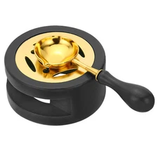 Wax Seal Warmer with Melting Spoon for Wax Sealing Stamp Envelope Black