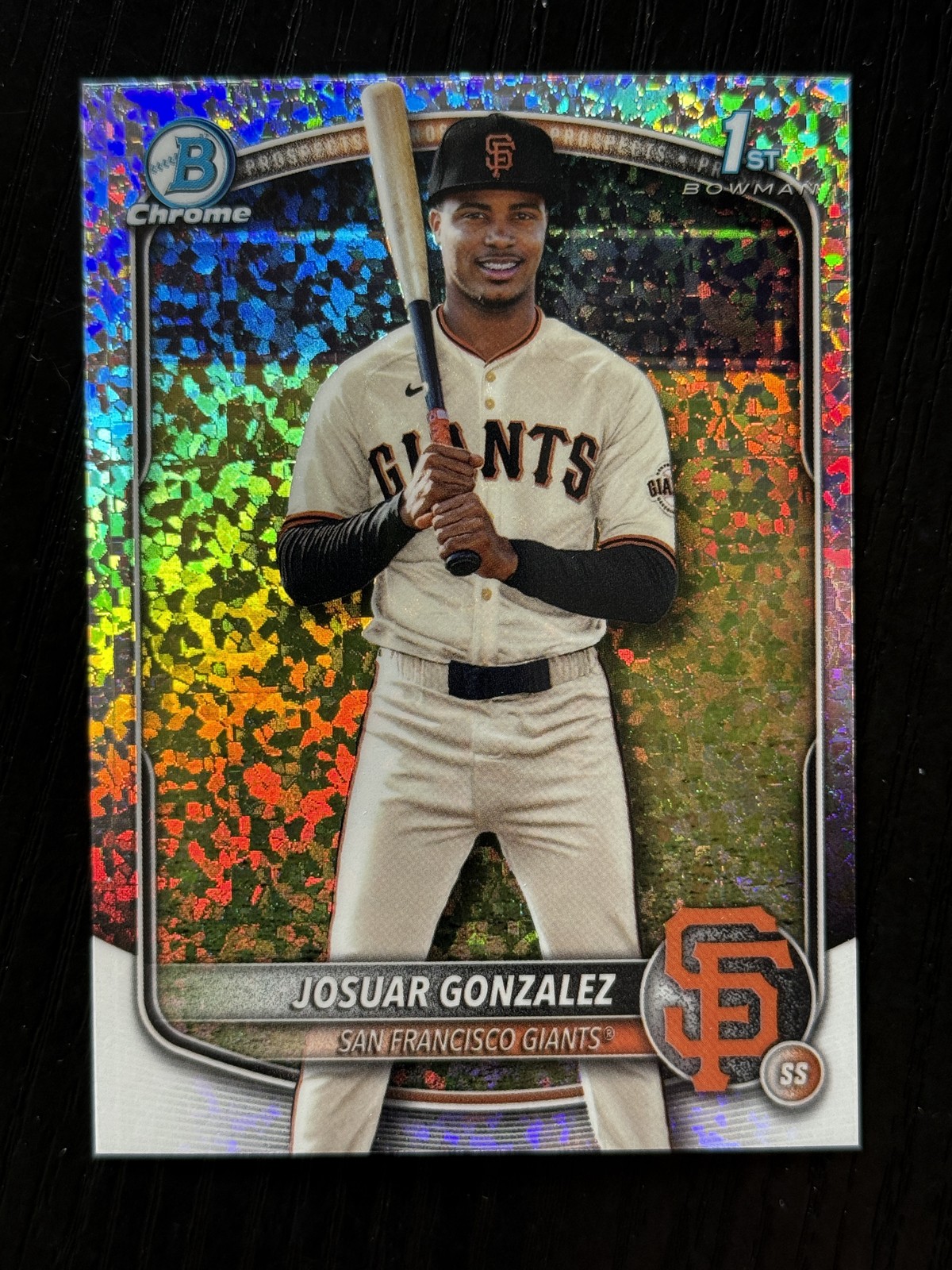 2025 Bowman Chrome #BCP-153 Josuar Gonzalez Prospects Mini-Diamond