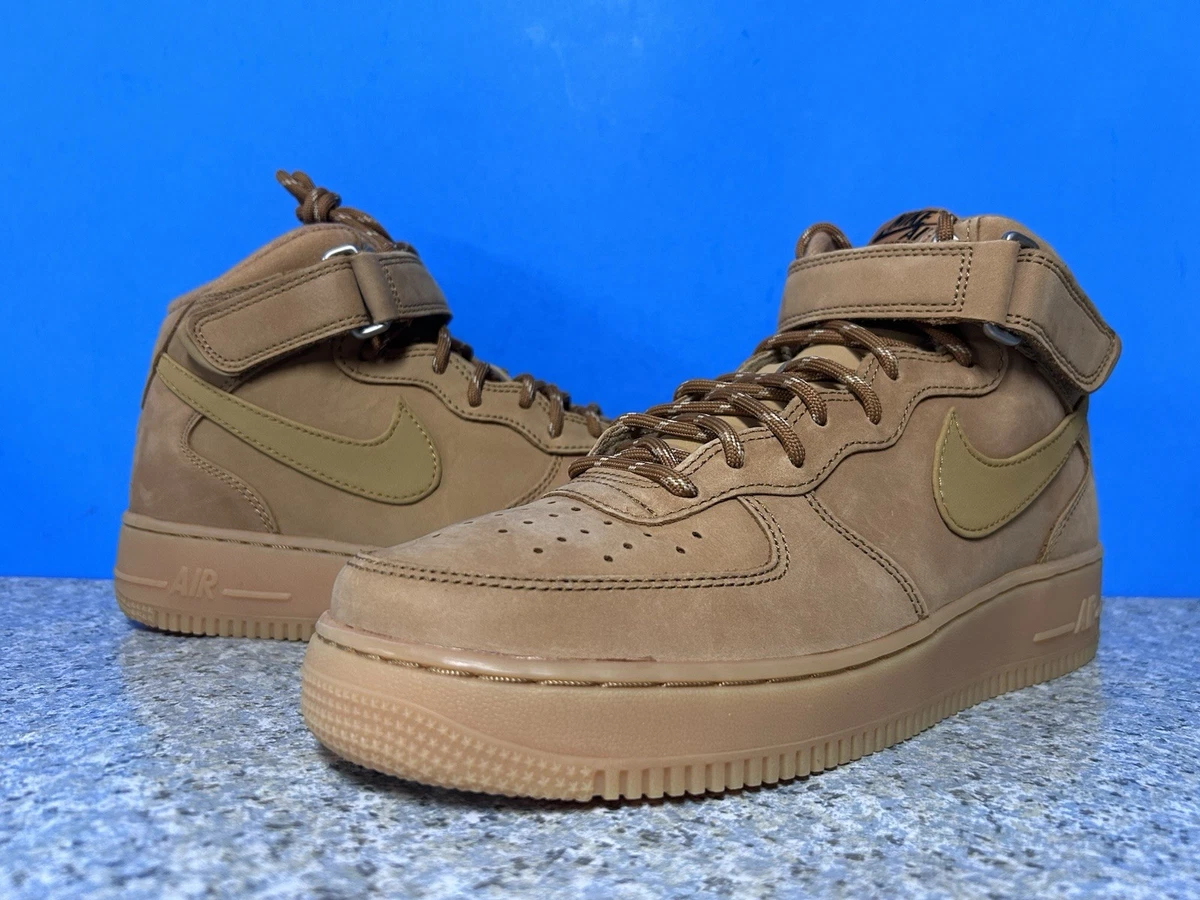 Nike Air Force 1 Mid Flax for Sale | Authenticity Guaranteed | eBay