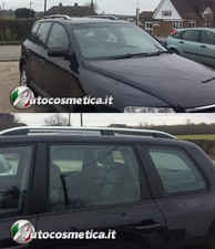 BARRE SUL TETTO MANCORRENTI PER  VW TOUAREG 2002-2010 SATINATI PORTAPACCHI