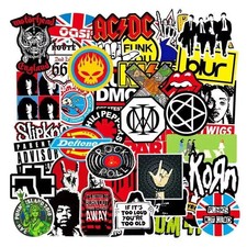 100PCS Rock Band Stickers Lot Punk Music Heavy Metal Bands Sticker Decal