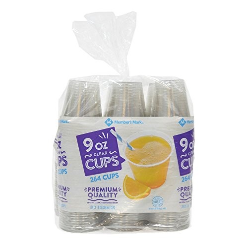 Member's Mark Clear Plastic Cups (9 Ounce, 264 Count) - Foto 2 di 3