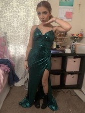 Emerald Green Prom Dress Size 0