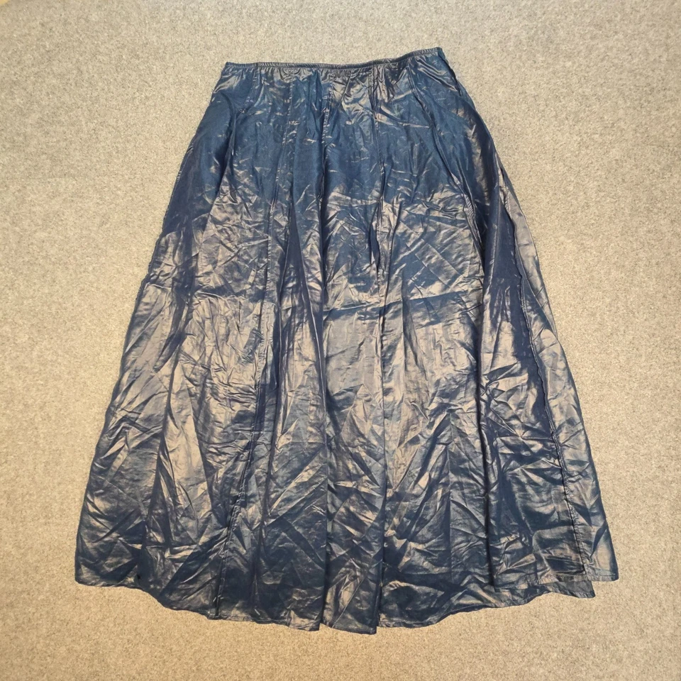 COS Skirt Womens 12 blue A-Line Maxi Column Skirt Pleated polyamide Size 12 - Image 2 of 4