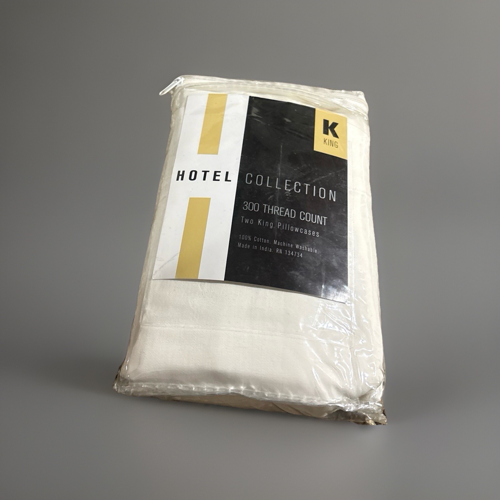 Hotel Collection 300 Ct Pillowcases 100% Cotton New Original Packaging