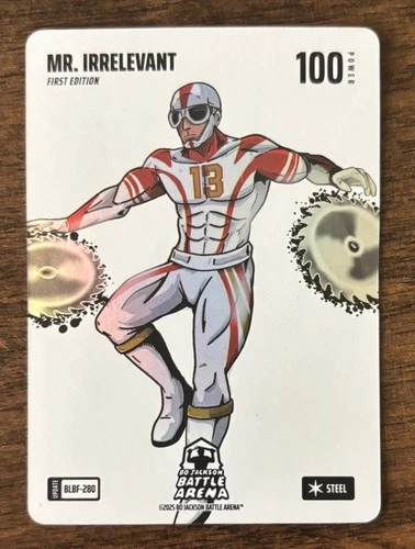 Bo Jackson Battle Arena Mr. Irrelevant Brock Purdy Blizzard Steel #BLBF-280