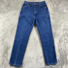 Vintage 90s Wrangler Jeans Womens 29x30 Blue Denim High Rise 13MWZG Made in USA