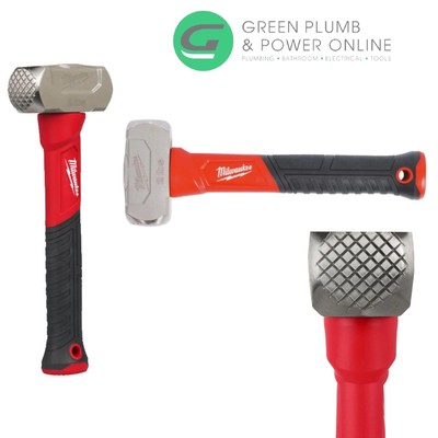 Milwaukee Schlägerhammer 2 Pfund 0,91 kg Fiberglasstiel Stahlhammer