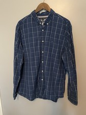 Vintage Tommy Hilfiger Check Pattern Long Sleeve Button Down Blue Size XXL Men s
