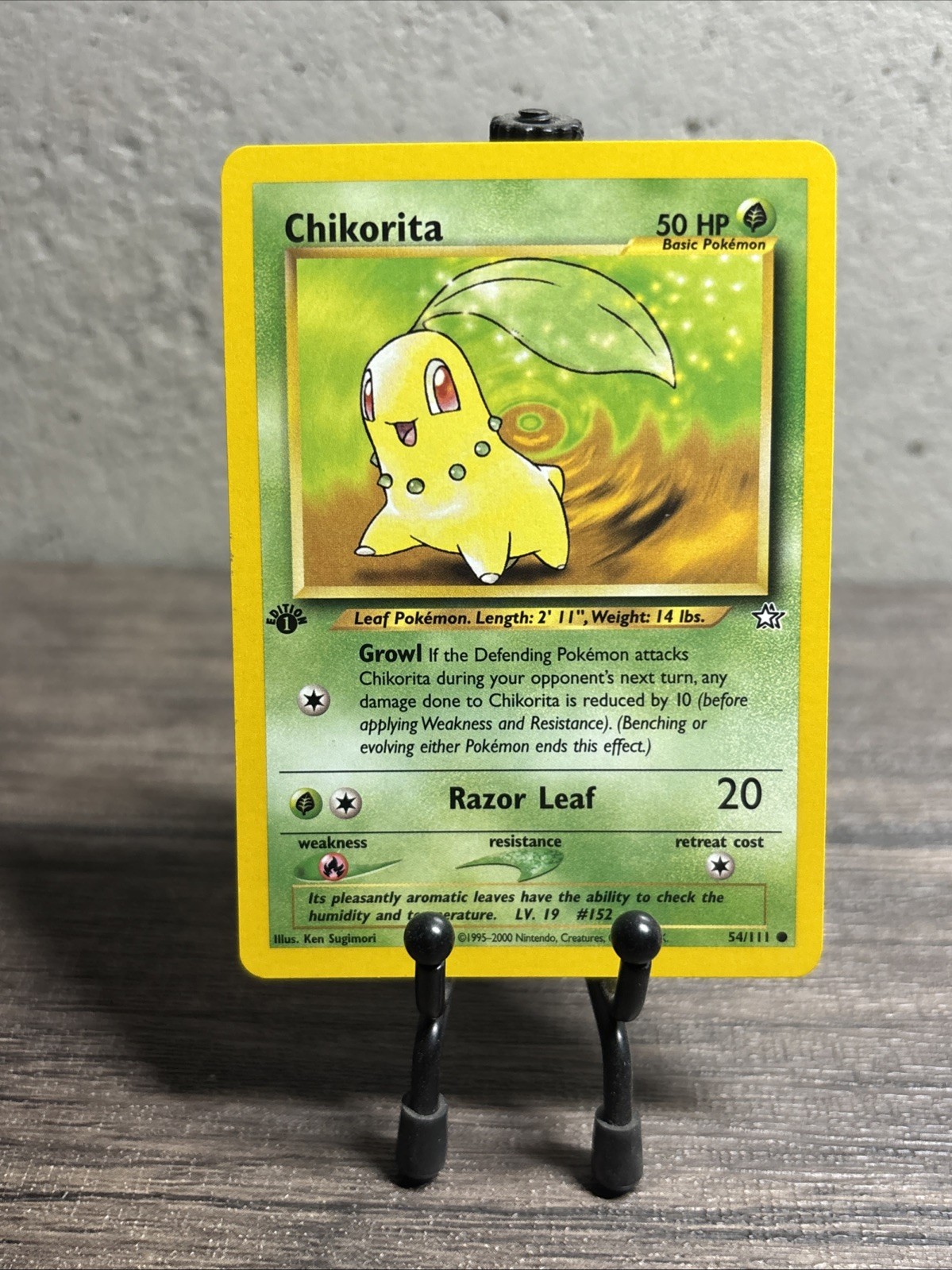 Chikorita 54/111 Neo Genesis Regular Common-Pokemon TCG-1st Ed-Fast Shipping-NM