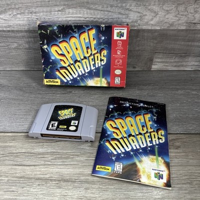 Space Invaders (Nintendo 64 N64) Complete Authentic Game Box Manual