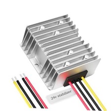 24 Volt Voltage Regulator, DC 10-36V Input, Fixed 24 Volt 4A Output, IP67