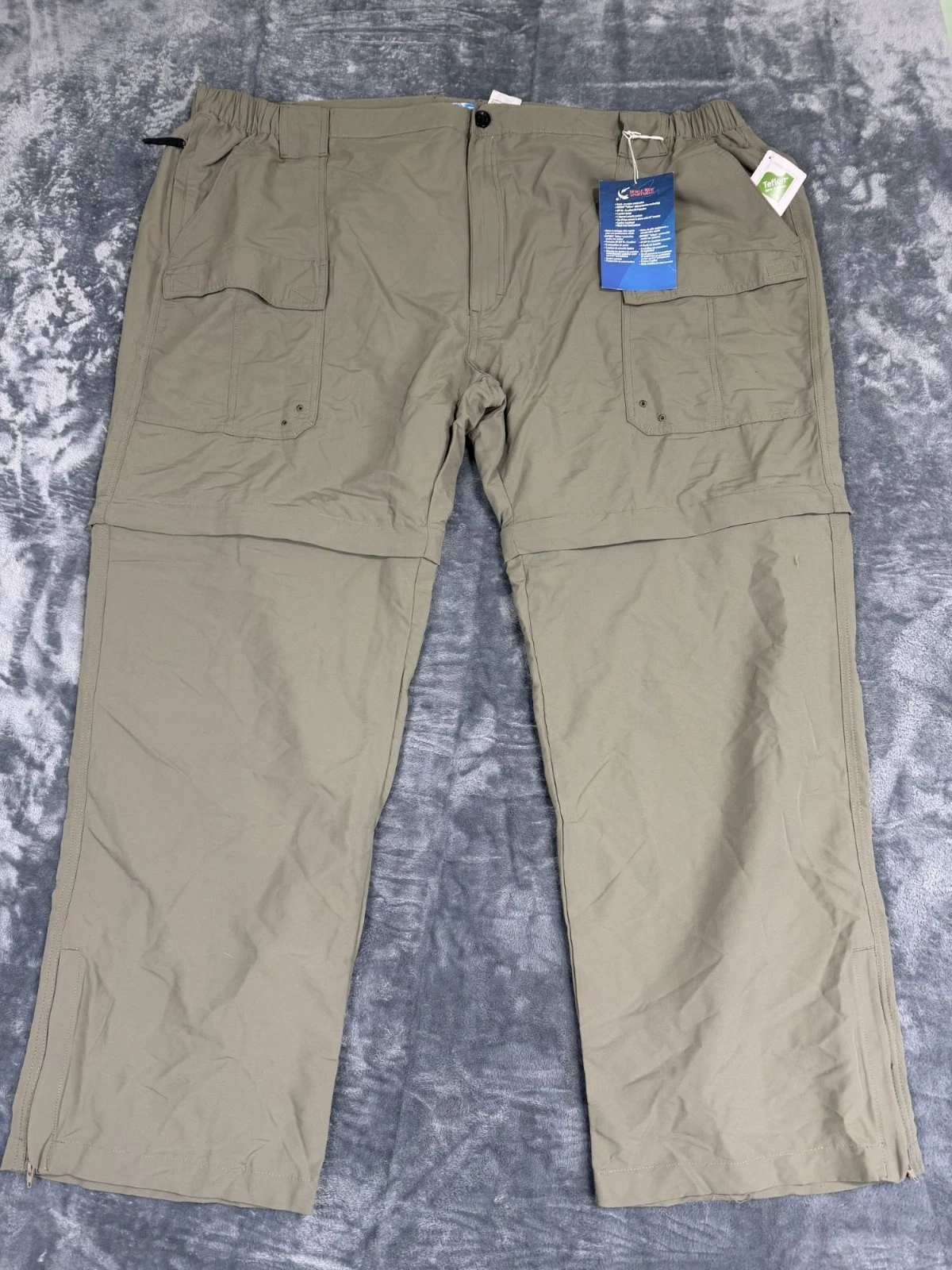 World Wide Sportsman Convertible Cargo Pants Khaki Quick-Dry Mens 4XL Teflon
Opens in a new window o