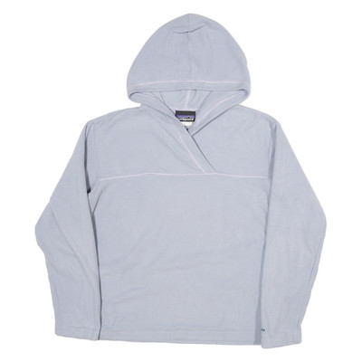 Patagonia Damen hellblau Pullover Hoodie L weich leicht Fleece Freizeit