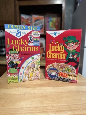 Lucky Charms Fantastic Four First Steps Cereal W/Johnny Storm Figure Limited Ed
