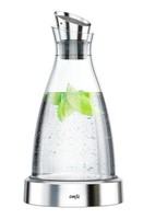 Emsa 505219 Flow KüHlkaraffe FormschöNes Design KüHlleistung FüR 4H KüHlpad Glas