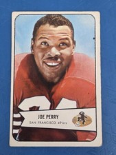 1954 Bowman #6 Joe Perry San Francisco 49ers FOOTBALL Card 3L
