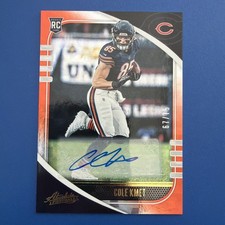 2020 ABSOLUTE COLE KMET #119 ORANGE SPECTRUM SIGNATURES AUTO /35 ROOKIE BEARS