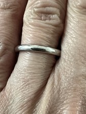 Chanel Platinum Size 50 Wedding Band
