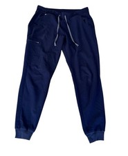 Figs Technical Collection Zamora Scrub Women  s Jogger Cargo Pants Size L Navy