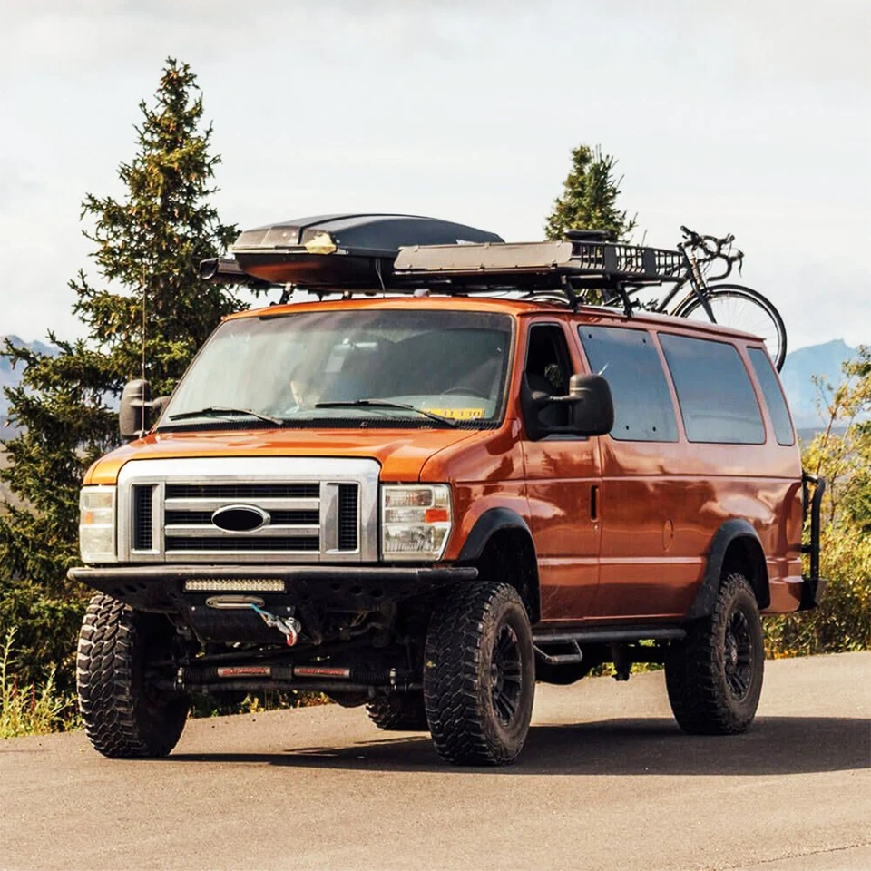63" Van Roof Ladder Rack Cross Bar Cargo Carrier Aluminum For Suzuki SJ410 SJ430 - Image 3 of 4