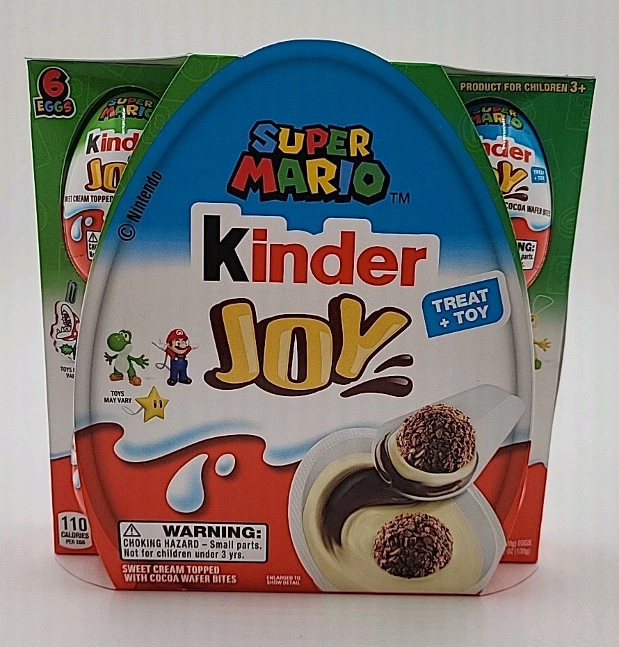 Kinder Joy Eggs Surprise Super Mario Edition 6 Eggs RARE New  display picture 1