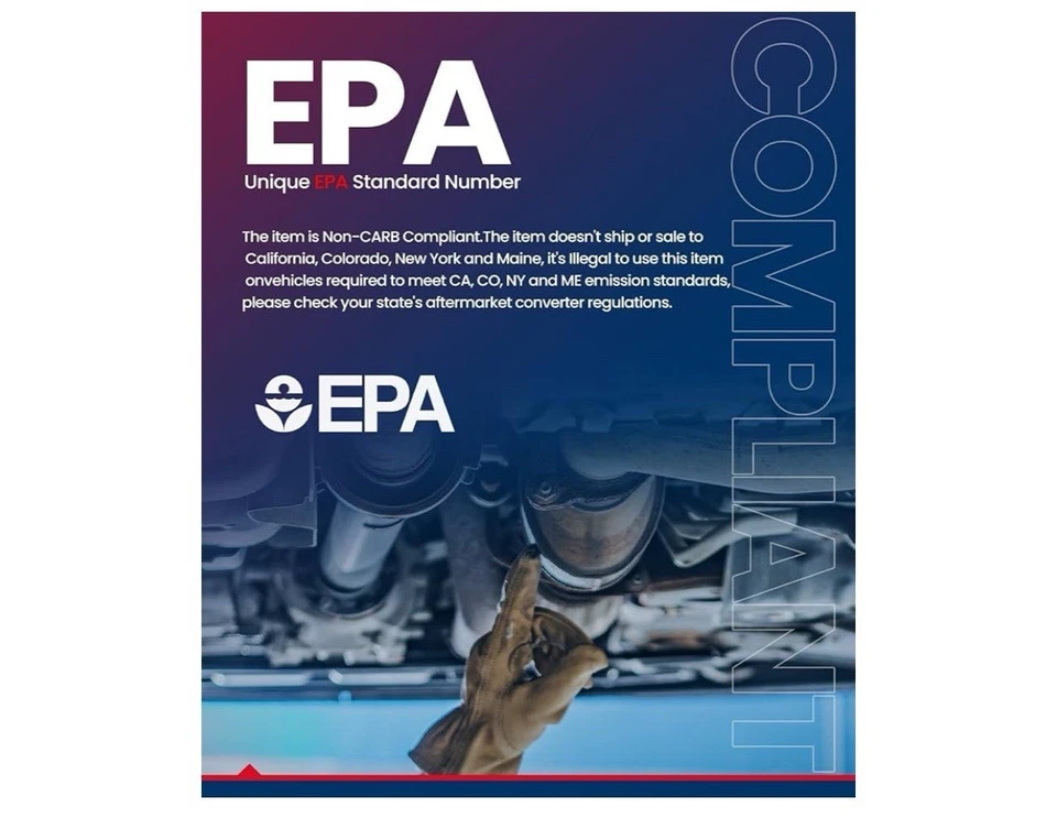 Convertidor catalítico EPA para Toyota Corolla Matrix 2003-2008/Pontiac Vibe 1,8 L Foto 2 de 4