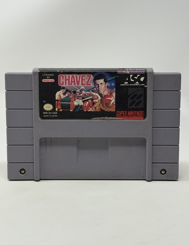 Chavez Boxing Super Nintendo Entertainment System SNES Authentic Cleaned Pins