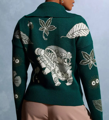 STUDIO GHIBLI MY NEIGHBOR TOTORO ZIP SWEATER BOXLUNCH CARDIGAN