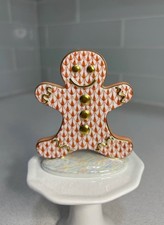 Herend Hand Painted Fishnet Porcelain Gingerb...