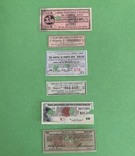 L@@K PUERTO RICO LOT 6 NOTES 1900s-1950s PEOPLE  FERROCARRIL AGRICOLACAPITAL PON