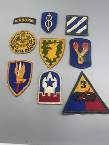 Vintage Military Patch Lot Of 9                   5