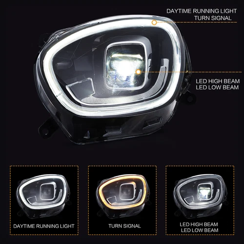 VLAND Headlights Fit Mini Cooper Countryman F60 2017-2020 LED DRL W/Animation *2 - Picture 8 of 13