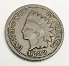 1889 P Indian Head Cent Penny  AVE CIRCULATED  **FREE SHIPPING**