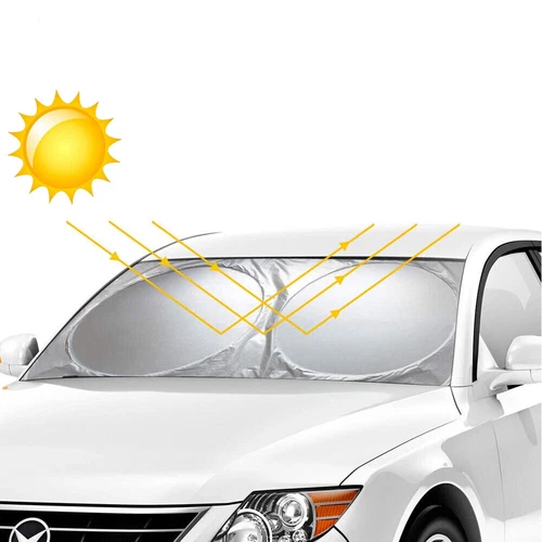 75''x 35'' Universal Folding Front Rear Car Window Sun Shade Auto Visor Cover - Picture 9 of 12