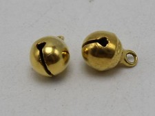 100 Golden JINGLE BELLS Christmas Bell Beads Charms 6mm Decoration DIY Craft