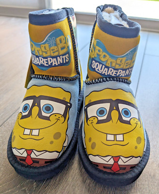 TEAM KICKS Child's Ugg Boots Spongebob Squarepants - Size AU 10.5/EU 28.5