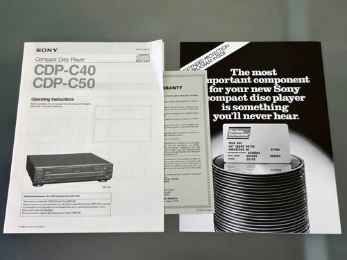 Mando a distancia SONY RM-D55 con CDP-C50 C40 manual del propietario instrucciones de funcionamiento - Imagen 7 de 7