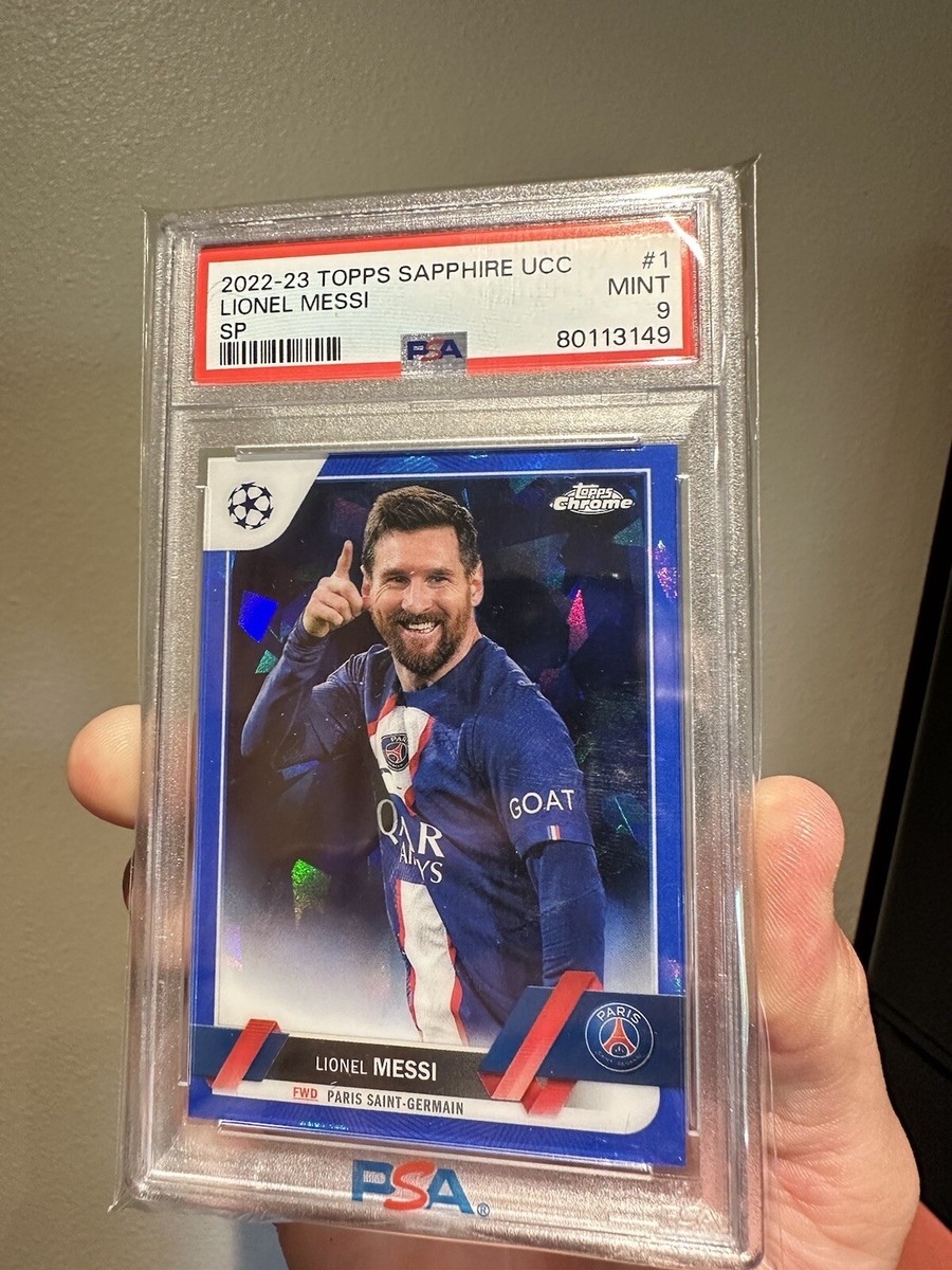 22-23 Topps Sapphire UCC Lionel Messi SP PSA 9 | eBay